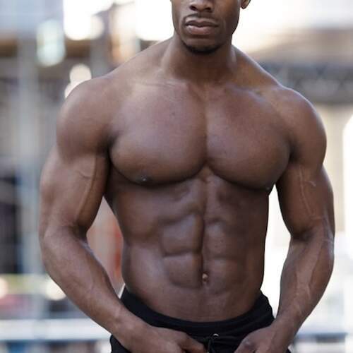 Black muscular BBC straight escort in London 