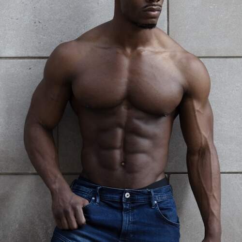 Muscular BBC straight Black male escort in London